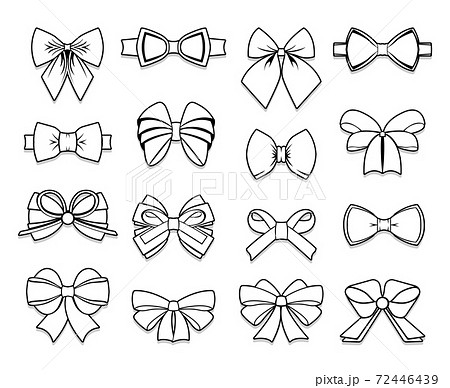 Beautiful Bows Elements Collectionのイラスト素材
