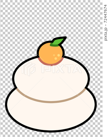 Kagami mochi with oranges on New Year's Day 72447674
