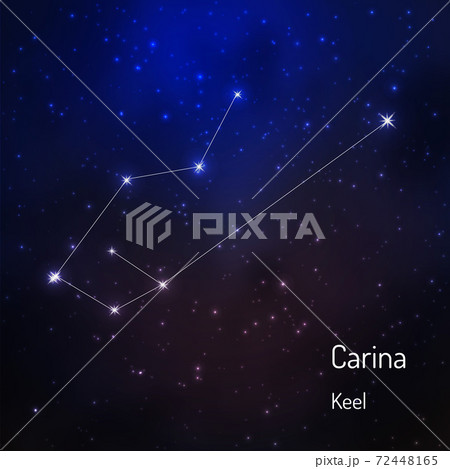 constellation in the night starry sky 72448165