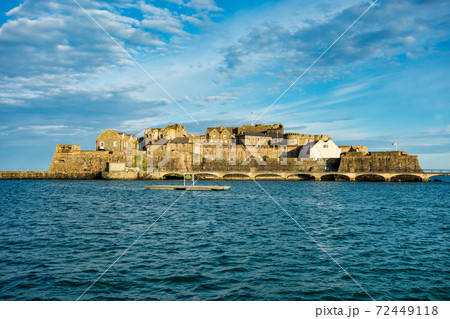 Castle Cornet on Saint Peter Port - capital of Guernsey - British Crown dependency in English Channel 72449118