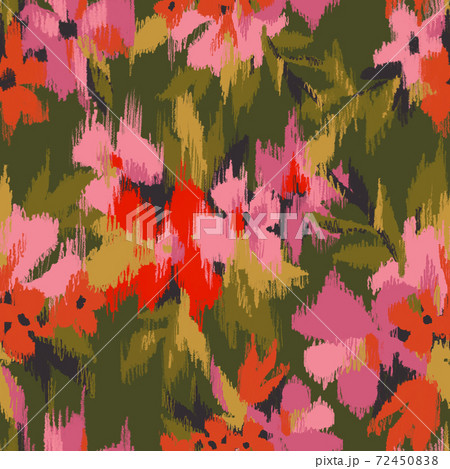 Seamless pattern with blurred flowers. Defocused floral background. 72450838