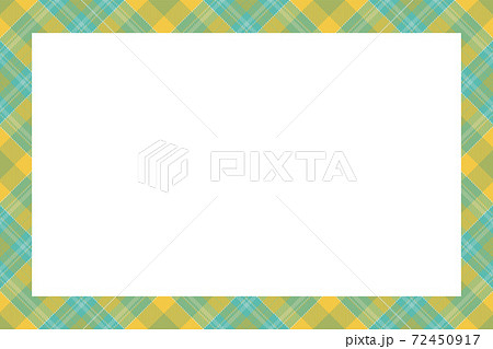 Vintage frame vector. Scottish border pattern retro style. Tartan plaid ornament. 72450917