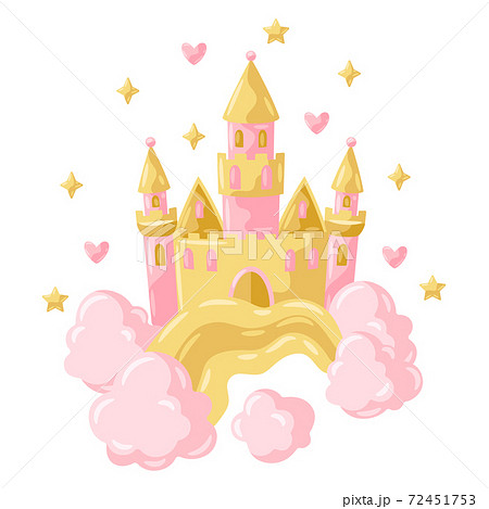 Illustration Of Princess Castle のイラスト素材