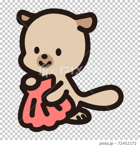 かわいいラッコのキャラクター かわいいラッコのキャラクター 72452172