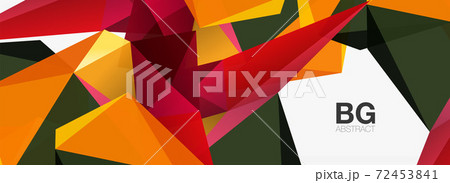 3d mosaic abstract backgrounds, low poly shape geometric design 3d mosaic abstract backgrounds, low poly shape geometric design 72453841