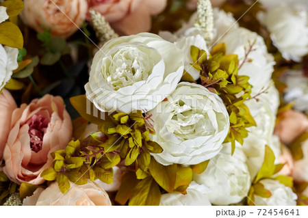 Artificial flower background valentine, wedding, romantic, marriage day 72454641
