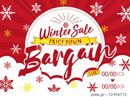 ウインターバーゲンポスター 72456772