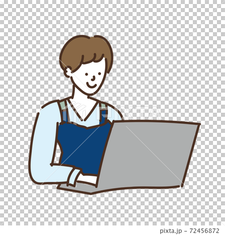 農業農民女孩鬆散的插圖 72456872
