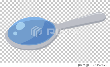 Illustration of thick water on a small spoon 72457670