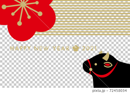 新年賀卡2021年明信片模板尤恩·烏西 72458034