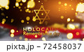 International holocaust remembrance day, star of david on dark background 72458037