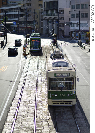 広島県広島市を走る路面電車 広島県広島市を走る路面電車 72458775