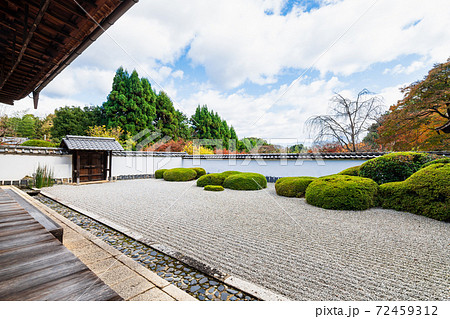 秋の京都　正伝寺　方丈庭園 72459312