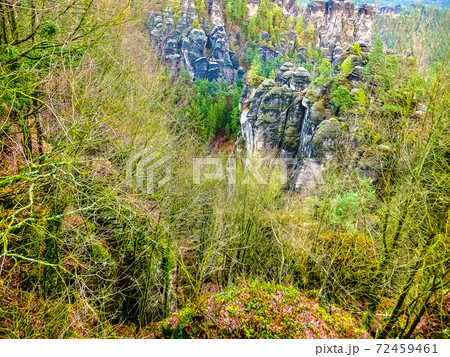 Saxony park in Germany with stones Saxony park in Germany with stones 72459461