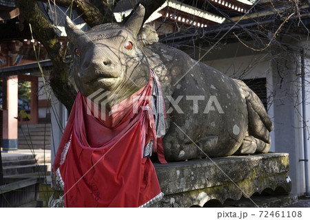 撫で牛　北野天満宮 72461108