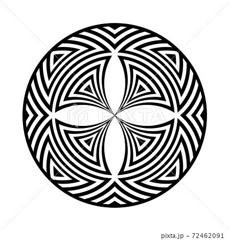 Abstract geometric circle design element. 72462091