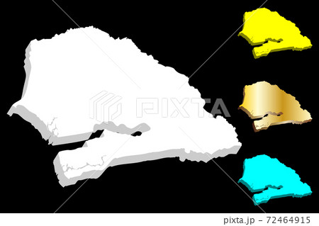 3D map of Senegal 72464915