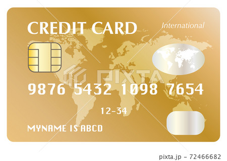 ゴールドのクレジットカード キャッシュレス決済 Gold Credit card cashless ゴールドのクレジットカード キャッシュレス決済 Gold Credit card cashless 72466682
