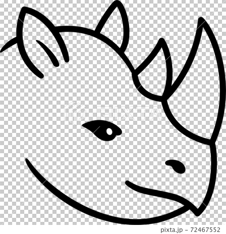 Cartoon rhino head Cartoon rhino head 72467552