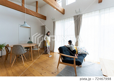 注文住宅　リビング 72467998