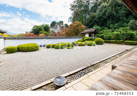 秋の京都　正伝寺　方丈庭園 72468353