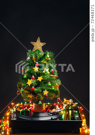 festive turntable and Christmas Tree with colorful led lights festive turntable and Christmas Tree with colorful led lights 72468371