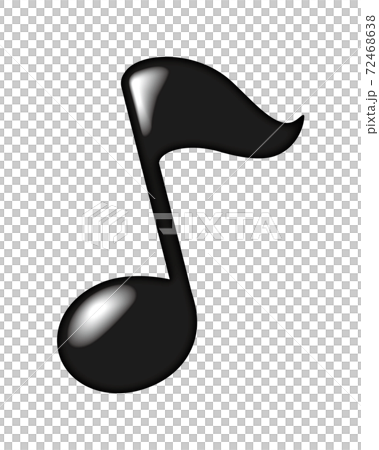 8分音符 音楽 ミュージック 楽典 イメージ イラスト アイコンのイラスト素材