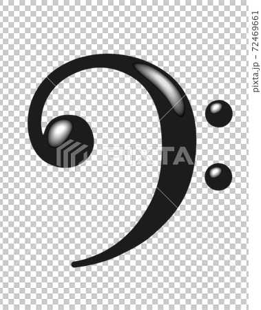 ヘ音記号 楽典 イメージ 音楽 ミュージック  イラスト アイコン  72469661