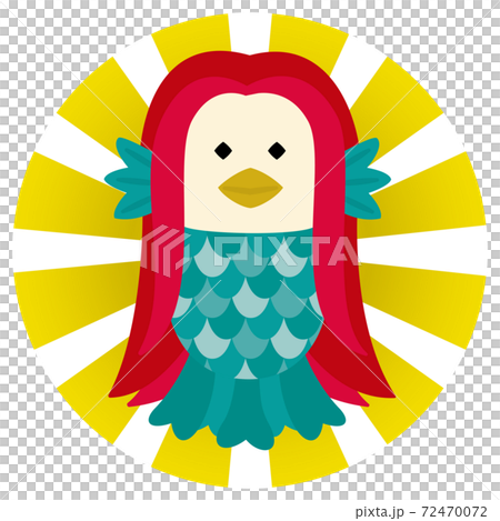 Japanese style illustration of cute Amabie 72470072