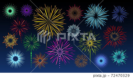 Celebration fireworks bursts Celebration fireworks bursts 72470329