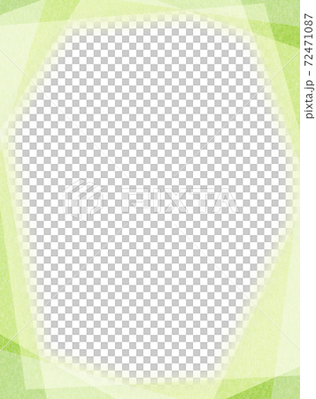 明るい緑色の紙で作ったフレーム - 複数のバリエーションがあります 72471087