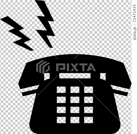 ベルが鳴っている電話のアイコン ベルが鳴っている電話のアイコン 72471435