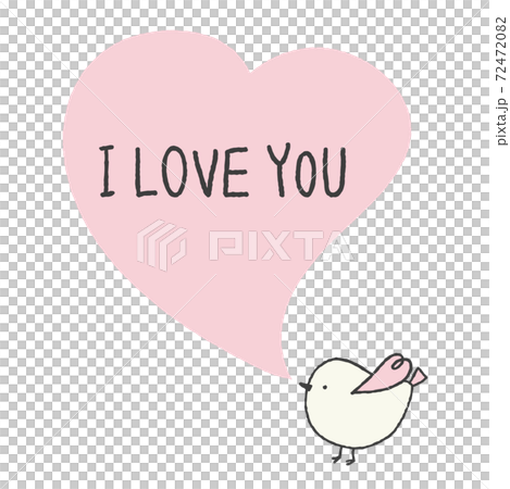 A little bird and a big heart that convey love 72472082