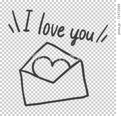 Love letter with a heart 72472089