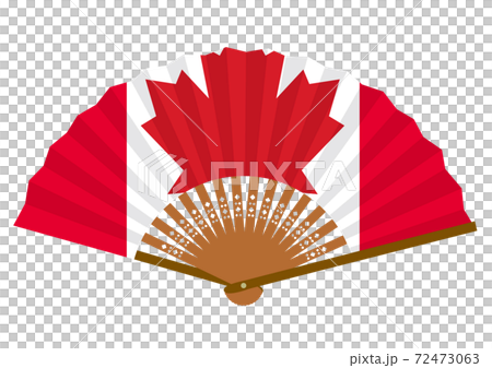 Folding fan with Canadian flag Folding fan with Canadian flag 72473063