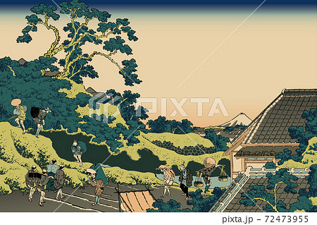 葛飾北斎イメージ東都駿台 葛飾北斎イメージ東都駿台 72473955