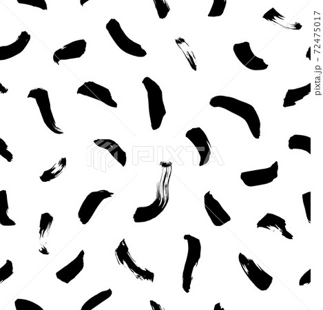 Curly waves hand drawn vector seamless pattern.  72475017