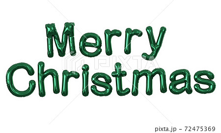 クリスマスのバルーンの3Dイラストレーション 72475369