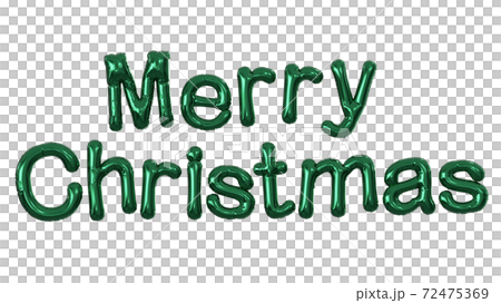 クリスマスのバルーンの3Dイラストレーション 72475369