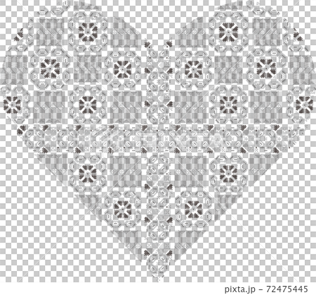 Amami Oshima Tatsugo pattern heart lace cute Valentine frame Amami Oshima Tatsugo pattern heart lace cute Valentine frame 72475445