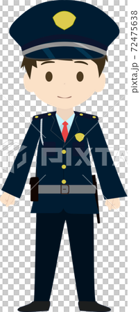 かわいい警備員のイラスト かわいい警備員のイラスト 72475638
