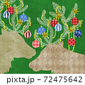 クリスマスのトナカイ 72475642