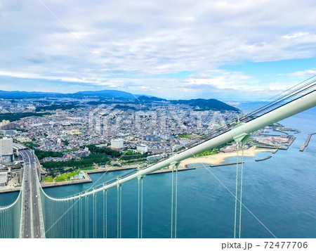 明石海峡大橋の上から見た景色 明石海峡大橋の上から見た景色 72477706