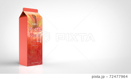 apple juice 1l Japanese left 3d rendering apple juice 1l Japanese left 3d rendering 72477964