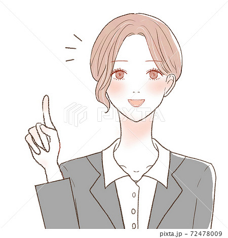 指をさしながら説明している女性社員 指をさしながら説明している女性社員 72478009