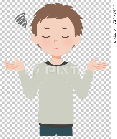 Vector Business Simple Man Cartoon Character / Sorry | GraphicMama