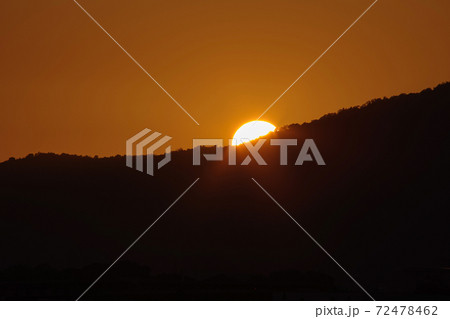 日没・沈みゆく太陽 日没・沈みゆく太陽 72478462