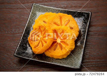 新潟県佐渡産の、あんぽスライス柿 新潟県佐渡産の、あんぽスライス柿 72479264