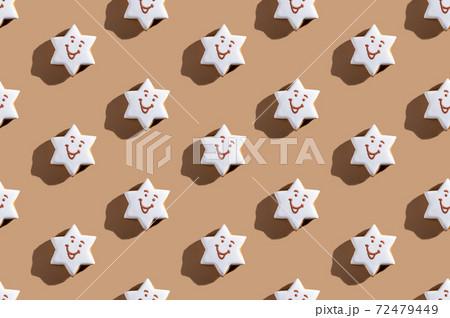 cute gingerbread pattern pretty pastry decoration 72479449