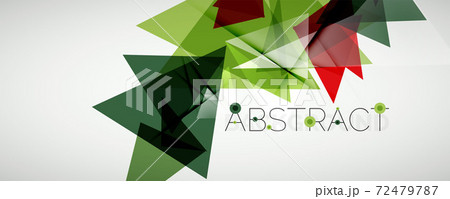 Geometric abstract background. Color triangle shapes. Vector illustration for covers, banners, flyers and posters and other designs Geometric abstract background. Color triangle shapes. Vector illustration for covers, banners, flyers and posters and other designs 72479787